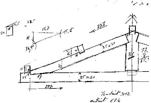 Schema charpente en bois